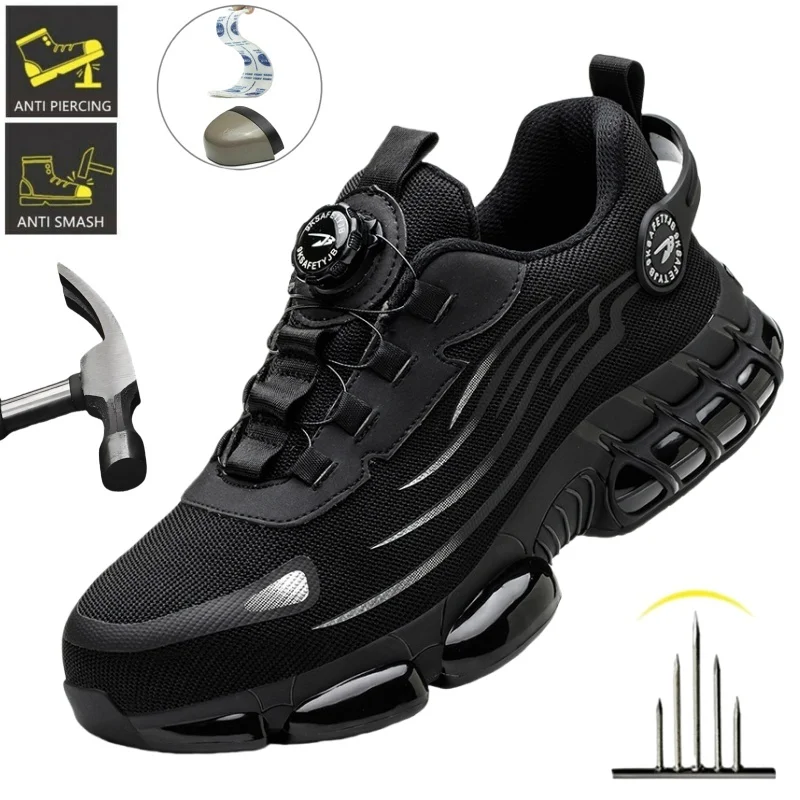 Anti-smash Anti-puncture Work Safety Shoes Men Steel Toe Work Sneakers Indestructible Shoes Protective Heavy Industryc Footwear 
Anti-smash Anti-puncture Work Safety Shoes Men Steel Toe Work Sneakers Indestructible Shoes Protective Heavy Industryc Footwear