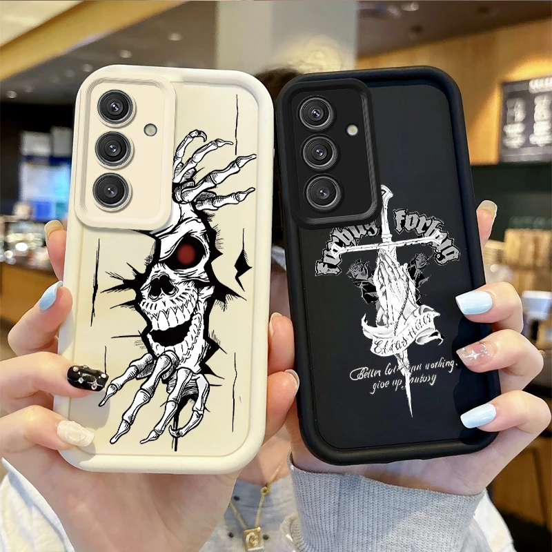 Fashion Black Skull TPU Phone Case for Samsung Galaxy S25 S24 S23 S21 Ultra Plus S23 S21 S20 FE A55 A54 A53 A52S Shockproof Case
Fashion Black Skull TPU Phone Case for Samsung Galaxy S25 S24 S23 S21 Ultra Plus S23 S21 S20 FE A55 A54 A53 A52S Shockproof Case