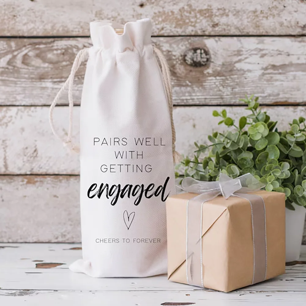 Pairs Well with Getting Engaged Cheers To Forever - Engagement Wine Bag Newlyweds Surprise Gift Wedding Accessory Bridal Shower
Pairs Well with Getting Engaged Cheers To Forever - Engagement Wine Bag Newlyweds Surprise Gift Wedding Accessory Bridal Shower