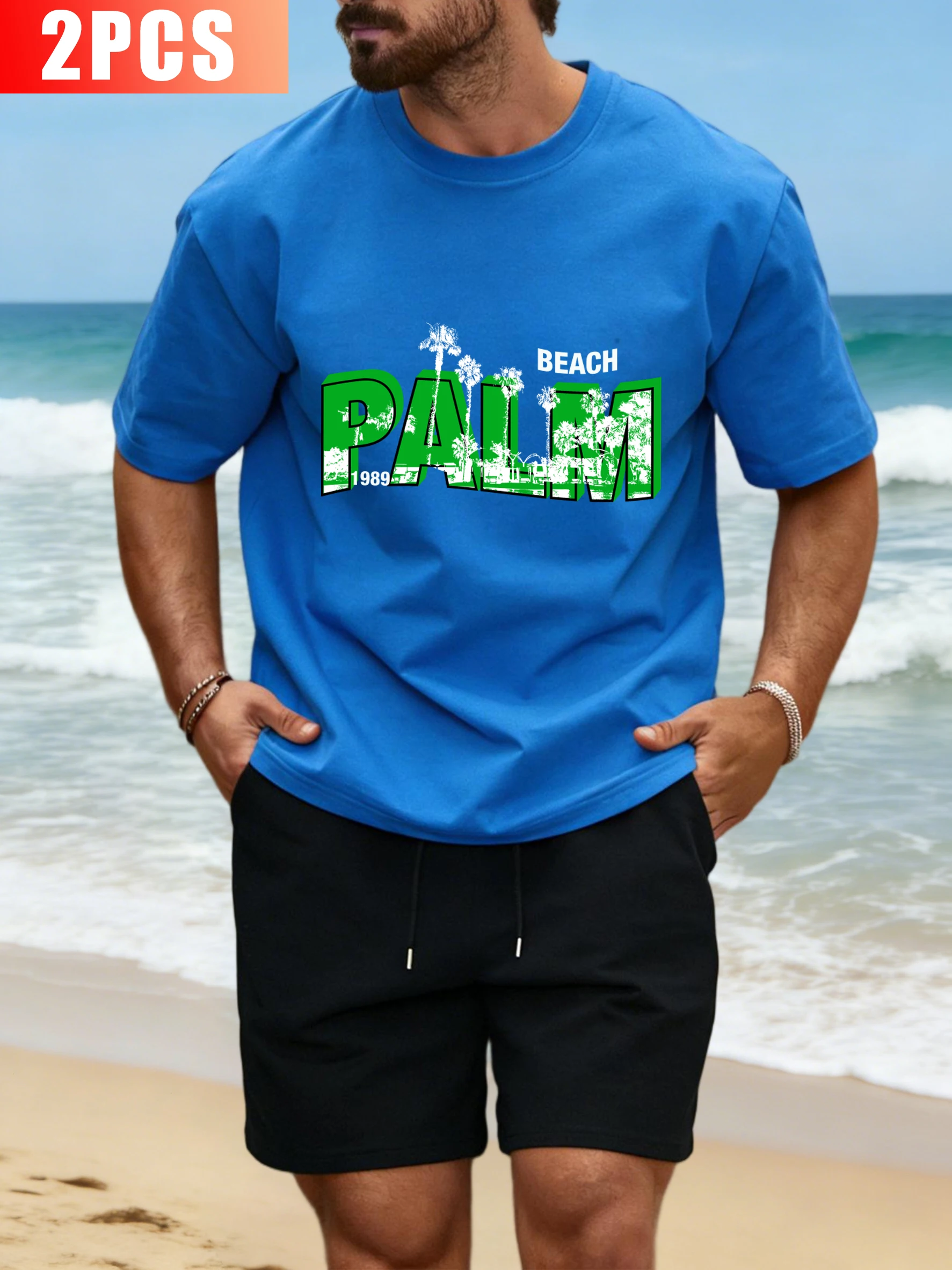 1989 Vacation Beach Design Sportsuit Men Cotton O-Neck Tee Summer Loose Drawstring Wide-Leg Shorts Fashion Unisex Retro Clothing
1989 Vacation Beach Design Sportsuit Men Cotton O-Neck Tee Summer Loose Drawstring Wide-Leg Shorts Fashion Unisex Retro Clothing