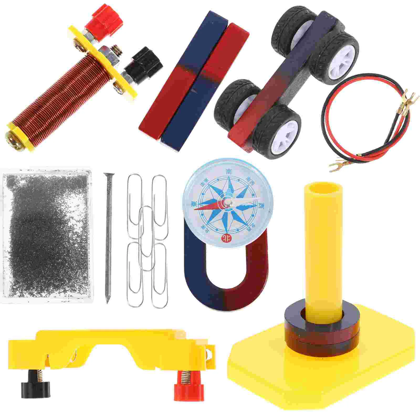 Magnet Set Kit 12pcs Plastic Metal Toy Teaching Equipment Compact Lightweight Laboratory Supplies Magnet Accessories
Magnet Set Kit 12pcs Plastic Metal Toy Teaching Equipment Compact Lightweight Laboratory Supplies Magnet Accessories