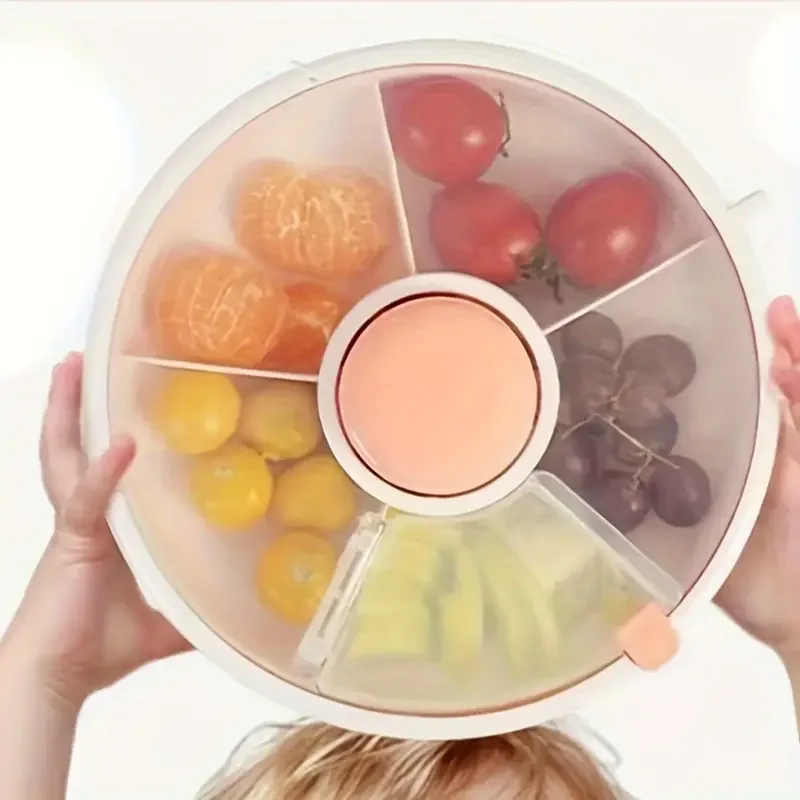 Leakproof Snack Container, Rotating Food Box, Fruit Snack Dispenser, Dustproof Snack Organizer, Compartmentalized Snack Box, Fo
Leakproof Snack Container, Rotating Food Box, Fruit Snack Dispenser, Dustproof Snack Organizer, Compartmentalized Snack Box, Fo