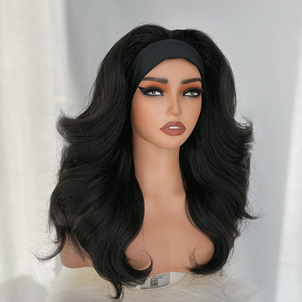 X-TRESS Synthetic Short Body Wave Wear and Go Wig Black Colored 18 inch Yaki Curly Hair for Women Afro Headband Synthetic Wig
X-TRESS Synthetic Short Body Wave Wear and Go Wig Black Colored 18 inch Yaki Curly Hair for Women Afro Headband Synthetic Wig