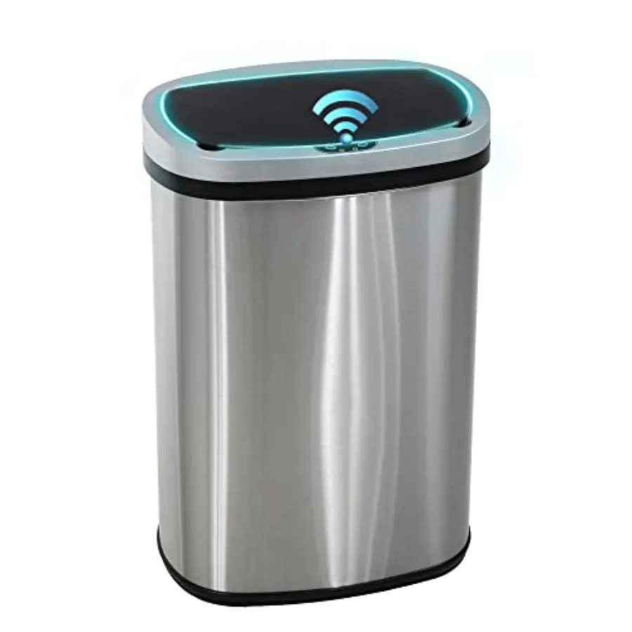 13 Gallon/ 50 Liter Trash Can Stainless Steel Touchless Trash Bin Oval Shape Office Waste Bin for Kitchen Bathroom Bedroom Livi
13 Gallon/ 50 Liter Trash Can Stainless Steel Touchless Trash Bin Oval Shape Office Waste Bin for Kitchen Bathroom Bedroom Livi
