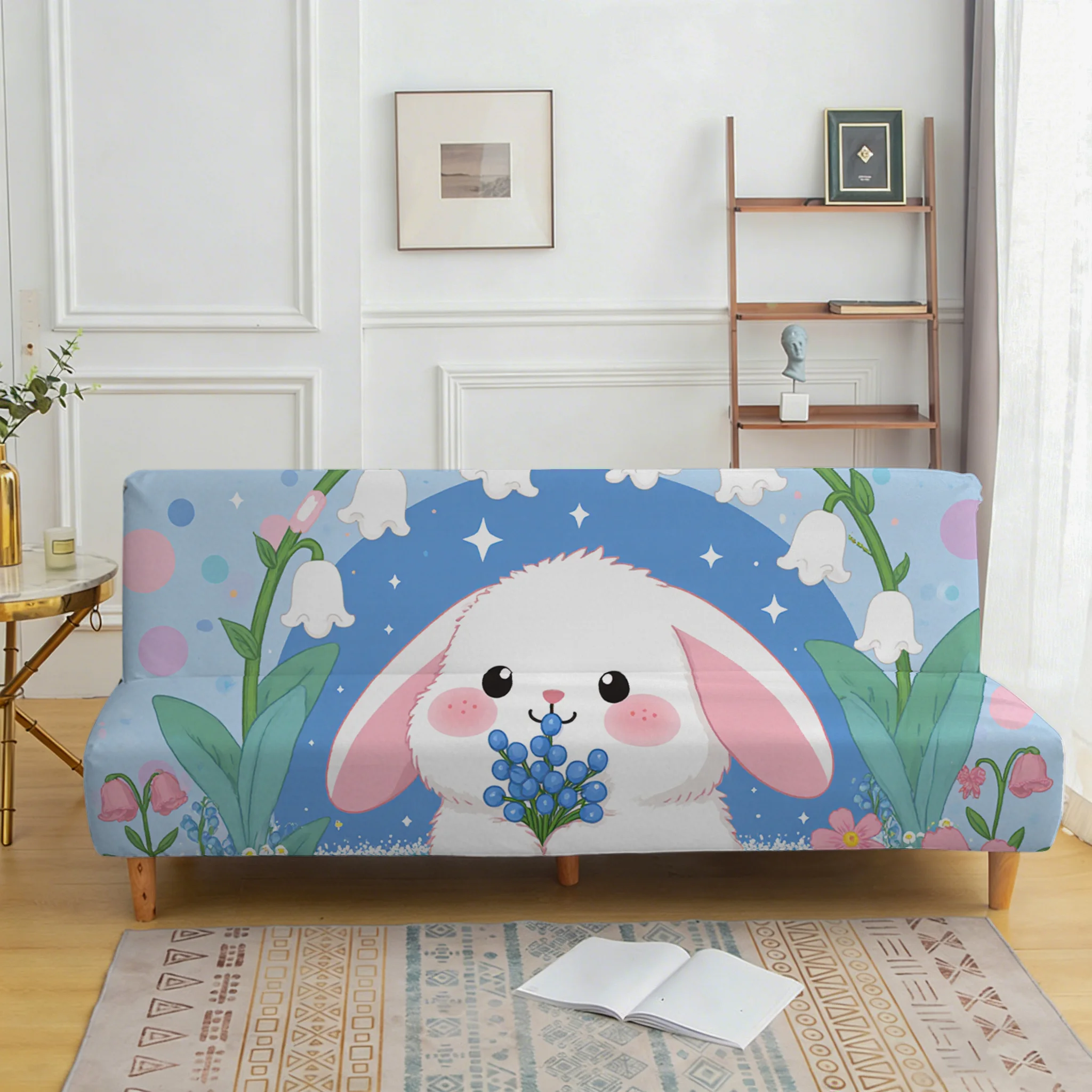 Lily of the Valley cute rabbit elastic sofa cover, non-slip and scratch-proof furniture protective cover, easy to install
Lily of the Valley cute rabbit elastic sofa cover, non-slip and scratch-proof furniture protective cover, easy to install