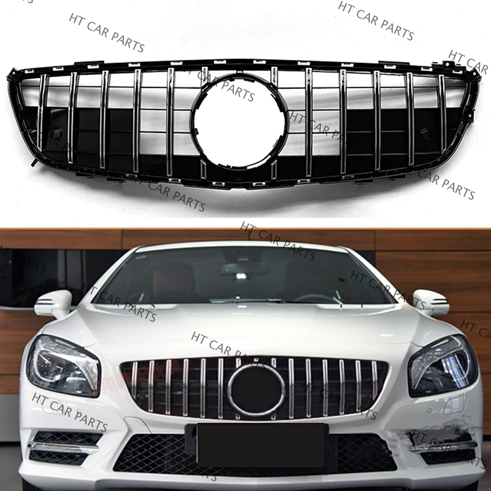 1 Set Silver GT Style of Front Bumper Grille Mesh For Mercedes Benz SL Class R231 2013-2016 2013 2014 2015 2016
1 Set Silver GT Style of Front Bumper Grille Mesh For Mercedes Benz SL Class R231 2013-2016 2013 2014 2015 2016