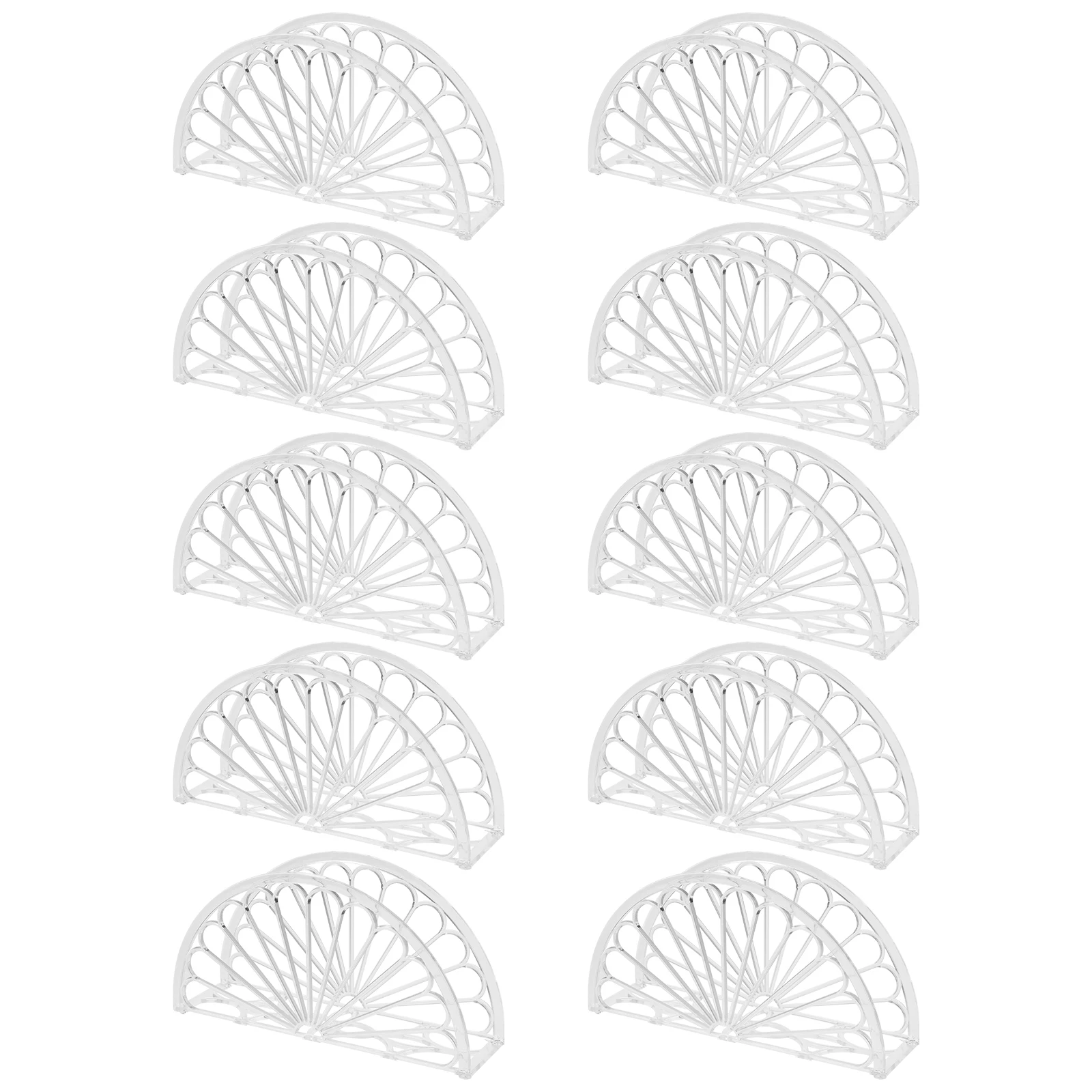 10 Pcs Storage Napkin Rack Paper Holder Holders Tray Transparent Plastic Organizer
10 Pcs Storage Napkin Rack Paper Holder Holders Tray Transparent Plastic Organizer