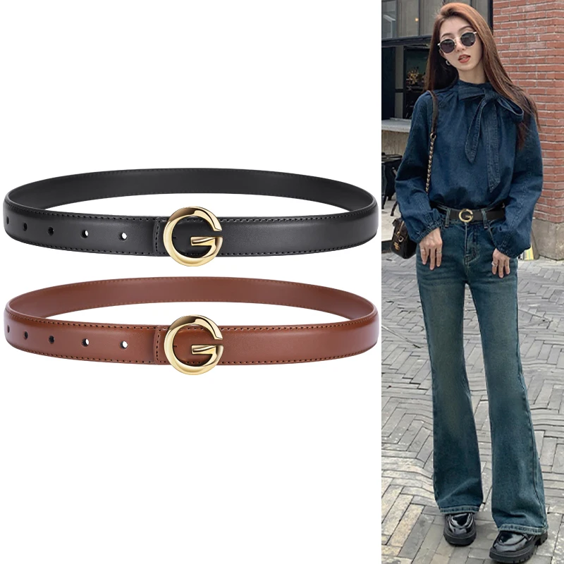 New Fashion G-Buckle Ladies Soft Belt Simple Pairing Casual Pants Belt High-Quality Women's Apparel Accessories Wholesale
New Fashion G-Buckle Ladies Soft Belt Simple Pairing Casual Pants Belt High-Quality Women's Apparel Accessories Wholesale
