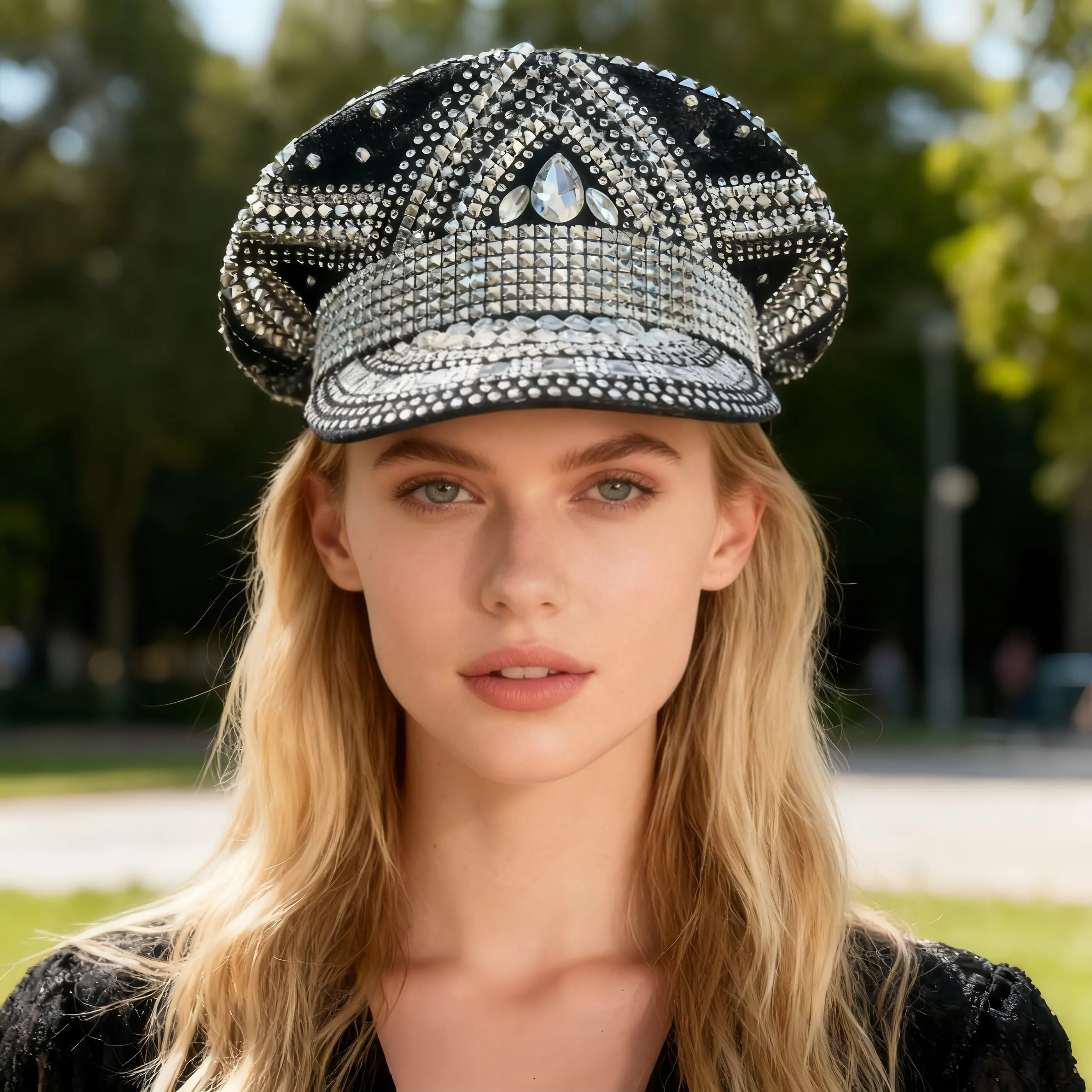 Карнавальная шляпа для взрослых, шляпа капитана со стразами для Burning Man, женские аксессуары для косплея
Карнавальная шляпа для взрослых, шляпа капитана со стразами для Burning Man, женские аксессуары для косплея