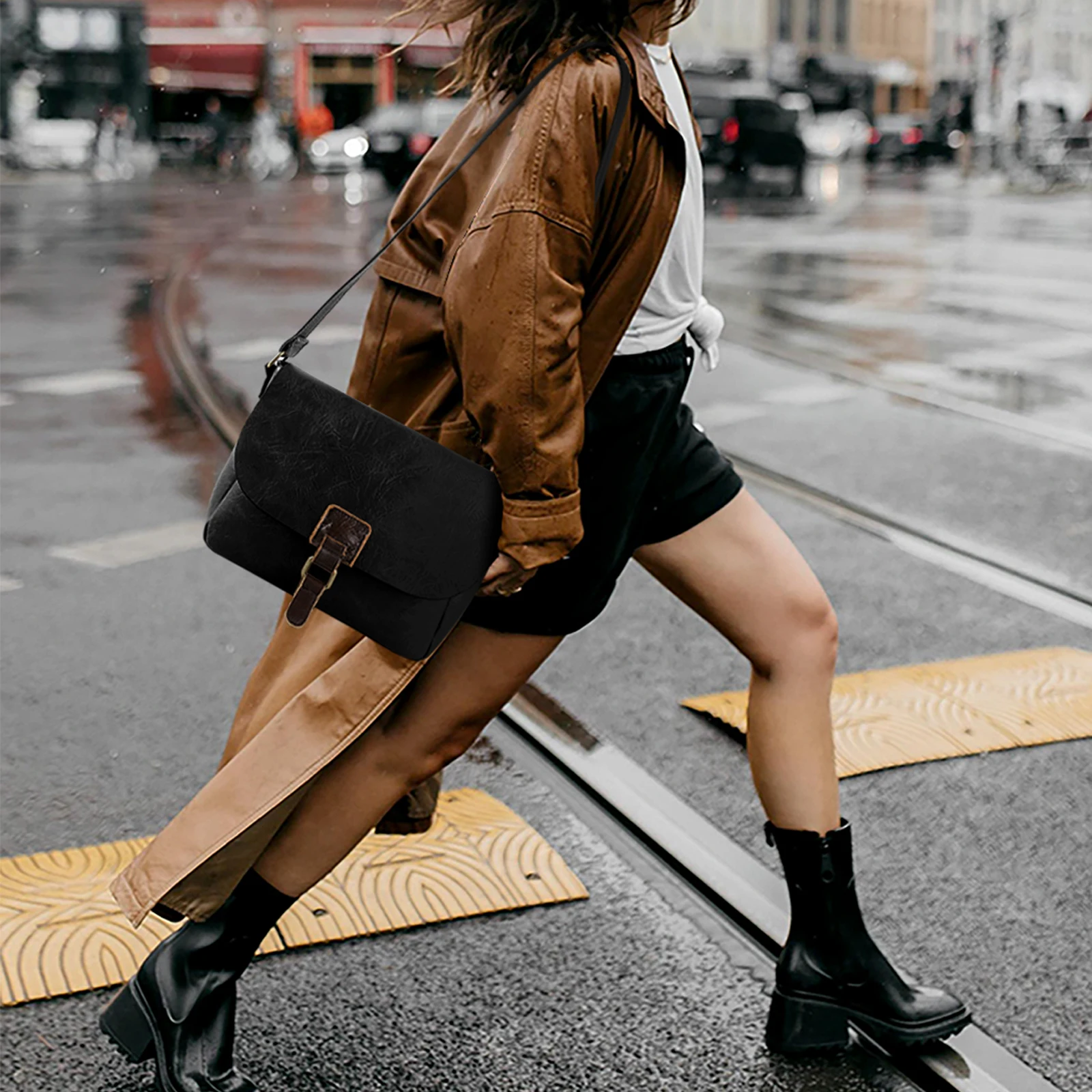 Work bag commuter leisure large capacity zipper crossbody bag single shoulder European and American retro style cowhide brown cl
Work bag commuter leisure large capacity zipper crossbody bag single shoulder European and American retro style cowhide brown cl