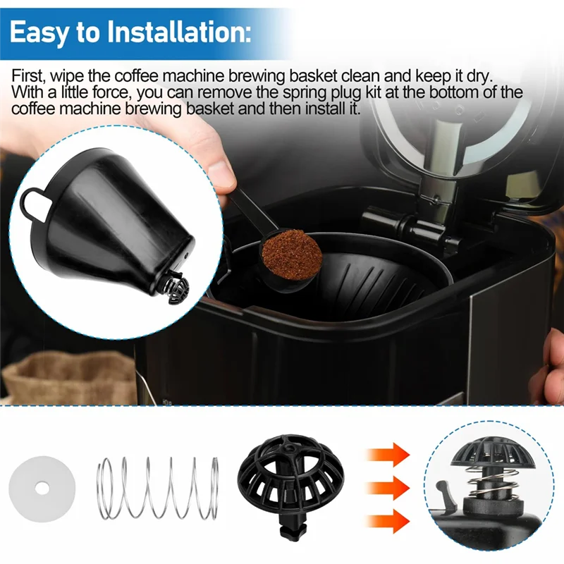 A78E-Replacement Brew Basket Bottom Spring Loaded Stopper Kit For Cuisinart DCC-1200,DCC-1200BCH DCC-1200BW Coffee Machine
A78E-Replacement Brew Basket Bottom Spring Loaded Stopper Kit For Cuisinart DCC-1200,DCC-1200BCH DCC-1200BW Coffee Machine