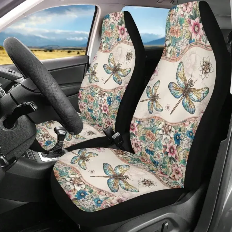 Dragonfly Floral Print Car Front Seat Cover Universal Fit For Cars SUVs Trucks
Dragonfly Floral Print Car Front Seat Cover Universal Fit For Cars SUVs Trucks