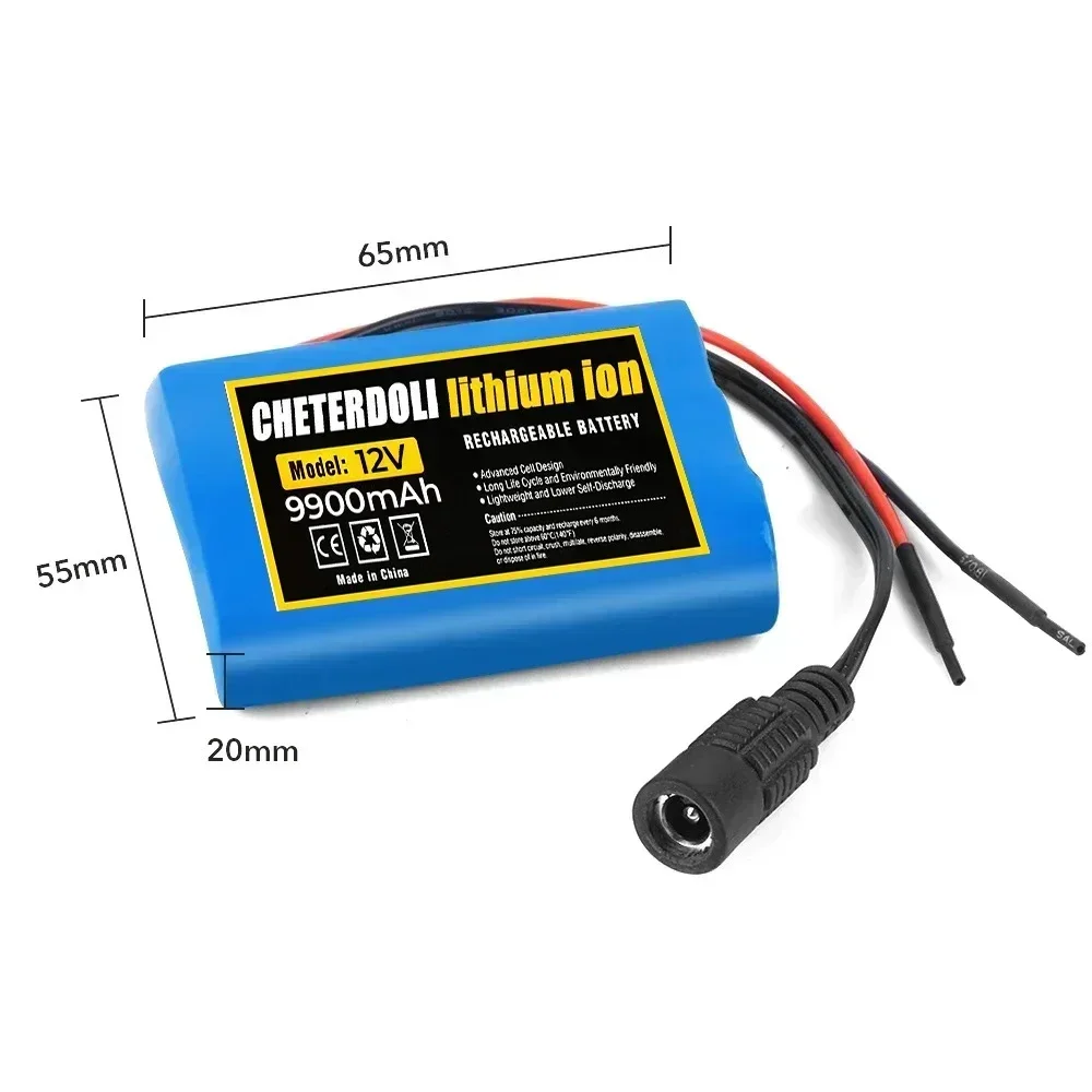 100% New 3S1P Protection Plate12V 9900mAh Battery Pack 18650 Lithium ion DC 12.6V Super Rechargeable Battery + Charger
100% New 3S1P Protection Plate12V 9900mAh Battery Pack 18650 Lithium ion DC 12.6V Super Rechargeable Battery + Charger