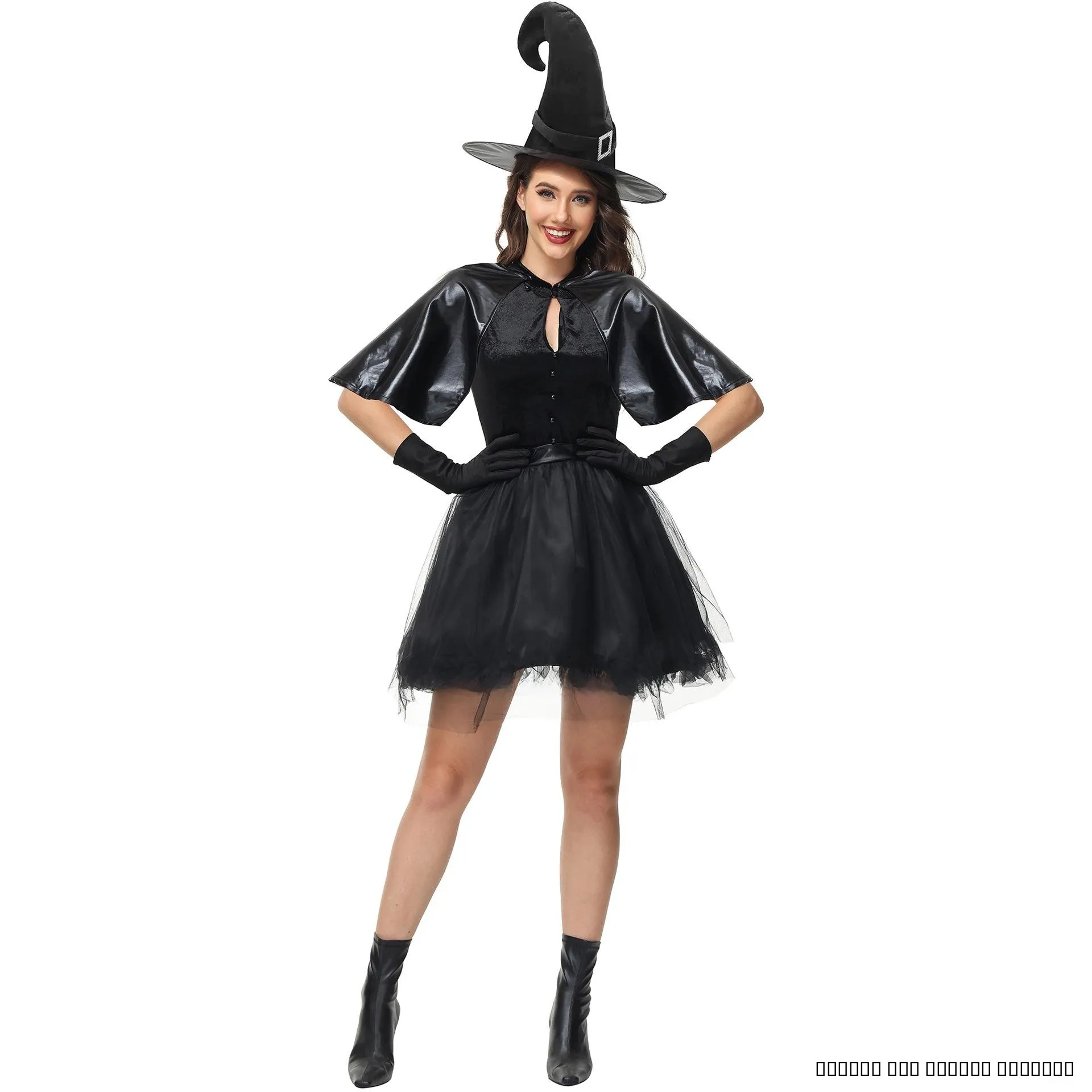 Костюм ведьмы на Хэллоуин, готический наряд для женщин, образ злодейки
Костюм ведьмы на Хэллоуин, готический наряд для женщин, образ злодейки
