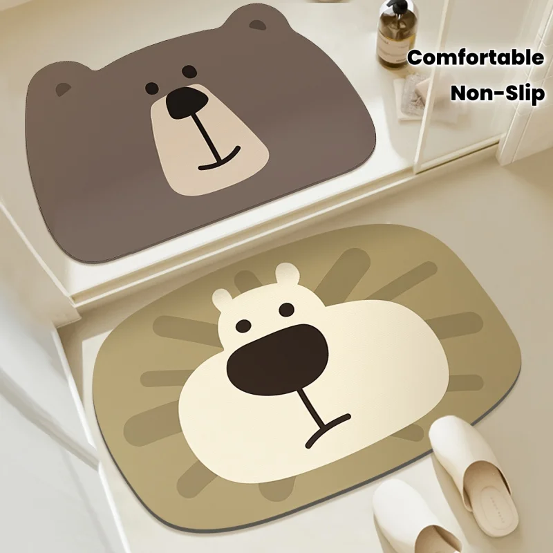 Cartoon-themed soft diatomaceous earth bathroom mat with anti-slip function for toilets
Cartoon-themed soft diatomaceous earth bathroom mat with anti-slip function for toilets