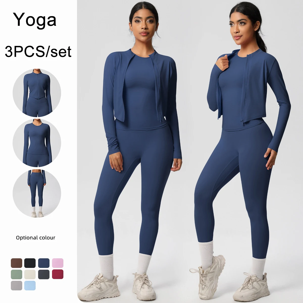 Women Sportswear Yoga Set Workout Clothes Athletic Wear Sports Gym Legging Fitness Top Long Sleeve Yoga Suit
Women Sportswear Yoga Set Workout Clothes Athletic Wear Sports Gym Legging Fitness Top Long Sleeve Yoga Suit 