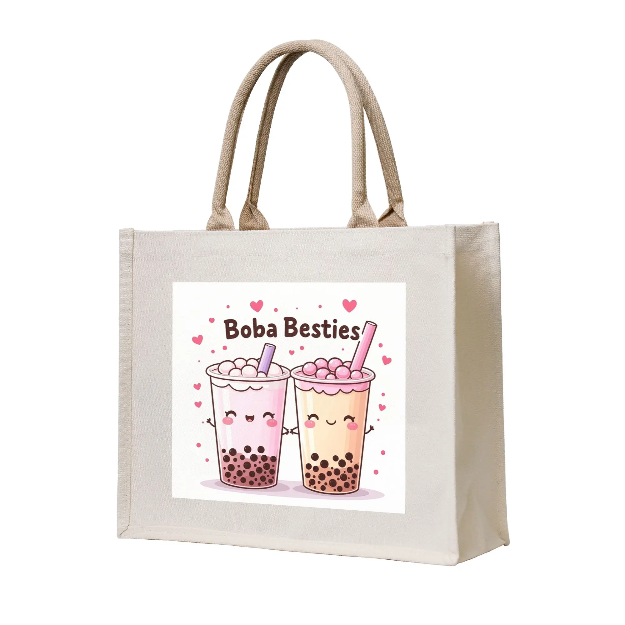 Сумка-шоппер Boba Besties Cute Kawaii Bubble Tea, холщовая сумка-тоут, многоразовая, для девочек, на плечо, дорожная сумка
Сумка-шоппер Boba Besties Cute Kawaii Bubble Tea, холщовая сумка-тоут, многоразовая, для девочек, на плечо, дорожная сумка