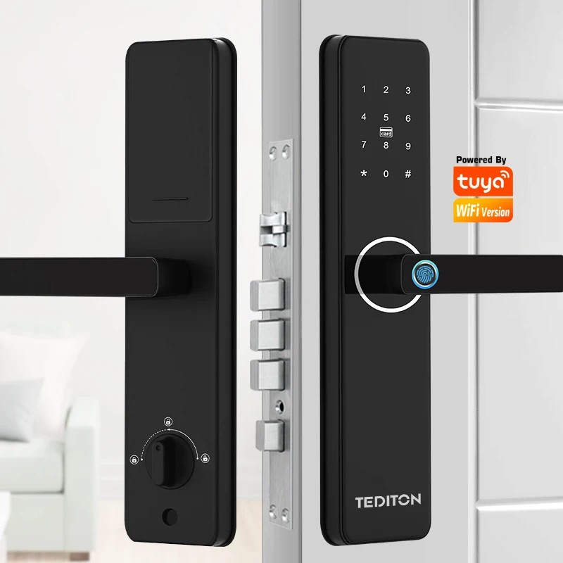 Cerradura Inteligente Wooden Smartlock for Apartment Electric Rfid Keyless Tuya Digital Door Smart Lock Wifi Room Lock
Cerradura Inteligente Wooden Smartlock for Apartment Electric Rfid Keyless Tuya Digital Door Smart Lock Wifi Room Lock