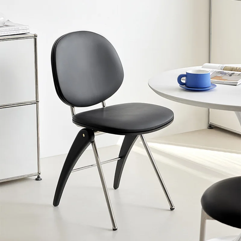 Metal solid wood soft bag medieval dining chair, light luxury high-end backrest chair
Metal solid wood soft bag medieval dining chair, light luxury high-end backrest chair