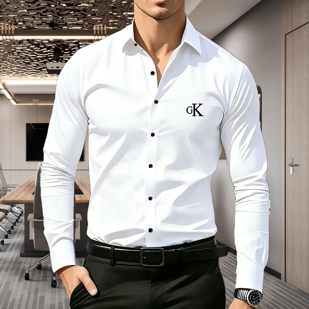 Men's Slim Fit Business Casual Shirt Premium Long Sleeve Wrinkle Resistant Dress Shirt Word GK Print 5 Colors S-XXL
Men's Slim Fit Business Casual Shirt Premium Long Sleeve Wrinkle Resistant Dress Shirt Word GK Print 5 Colors S-XXL
