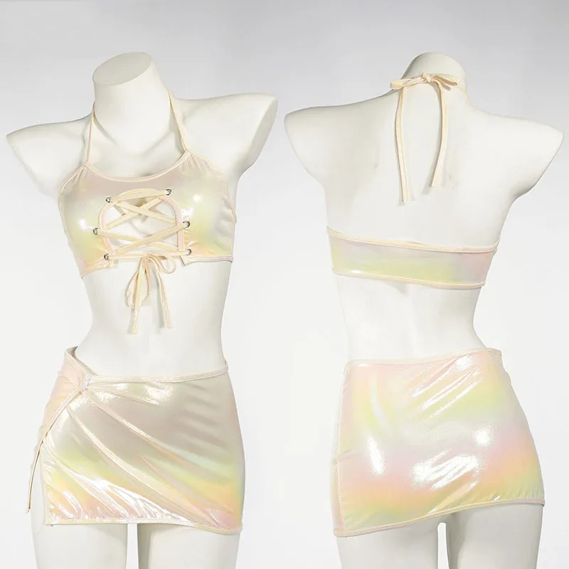 Colorful Laser Uniform Series Women Anime Student Bodysuit Candy Girl Dress Cosplay Bikini Set Maid Short Sleeping Dress Costume
Colorful Laser Uniform Series Women Anime Student Bodysuit Candy Girl Dress Cosplay Bikini Set Maid Short Sleeping Dress Costume