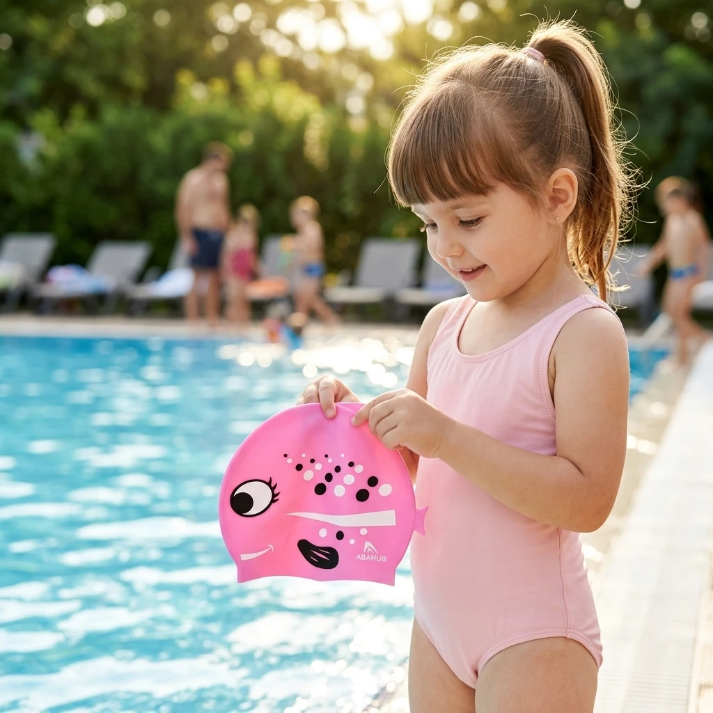 Children's Silicone Swimming Cap, Cute Fish-Shaped Design, Non-Slip, Waterproof, High Elasticity, Boys' and Girls' Swimming Cap, 1 Piece
Children's Silicone Swimming Cap, Cute Fish-Shaped Design, Non-Slip, Waterproof, High Elasticity, Boys' and Girls' Swimming Cap, 1 Piece