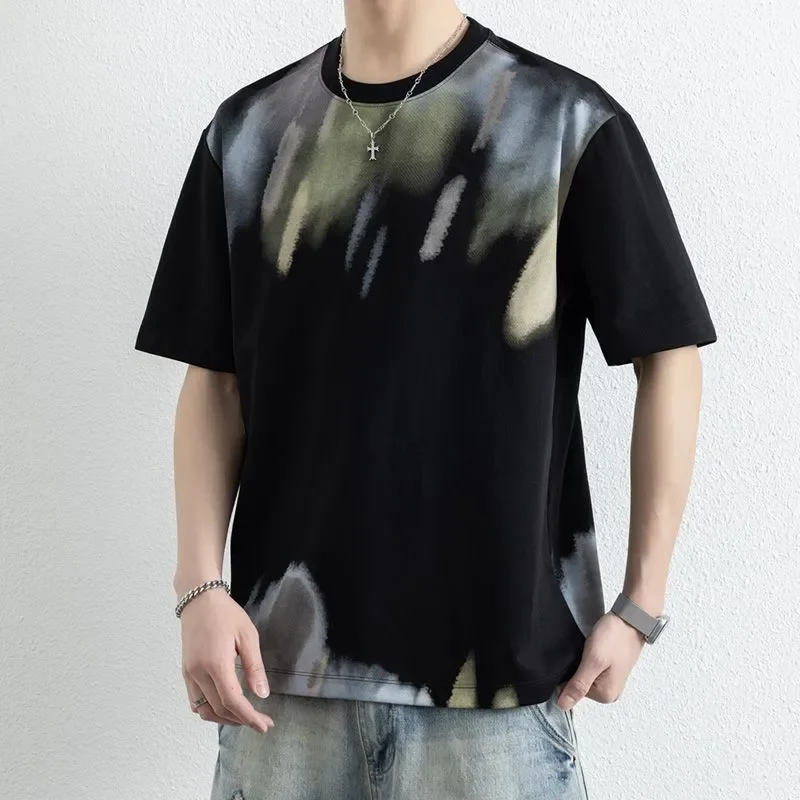 Men's Watercolor Tie Dye Print Crew Neck Short Sleeve T-shirt Loose Casual Top
Men's Watercolor Tie Dye Print Crew Neck Short Sleeve T-shirt Loose Casual Top