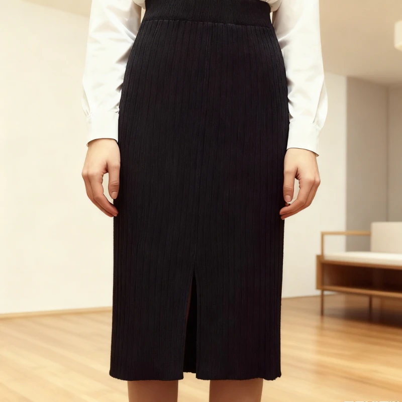 Womens Knitted Skirts Slim Solid Ladies Elastic Band High Waist Pencil Skirt Bodycon Women Long Skirts Femme
Womens Knitted Skirts Slim Solid Ladies Elastic Band High Waist Pencil Skirt Bodycon Women Long Skirts Femme