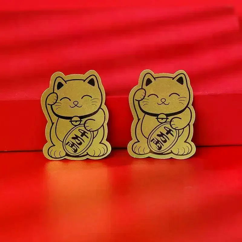Golden Lucky Cat Sticker Wealth Fortune Self Adhesive Decal Thin Metal Craft For Phone Wallet Home Shop Decor Gift Use
Golden Lucky Cat Sticker Wealth Fortune Self Adhesive Decal Thin Metal Craft For Phone Wallet Home Shop Decor Gift Use