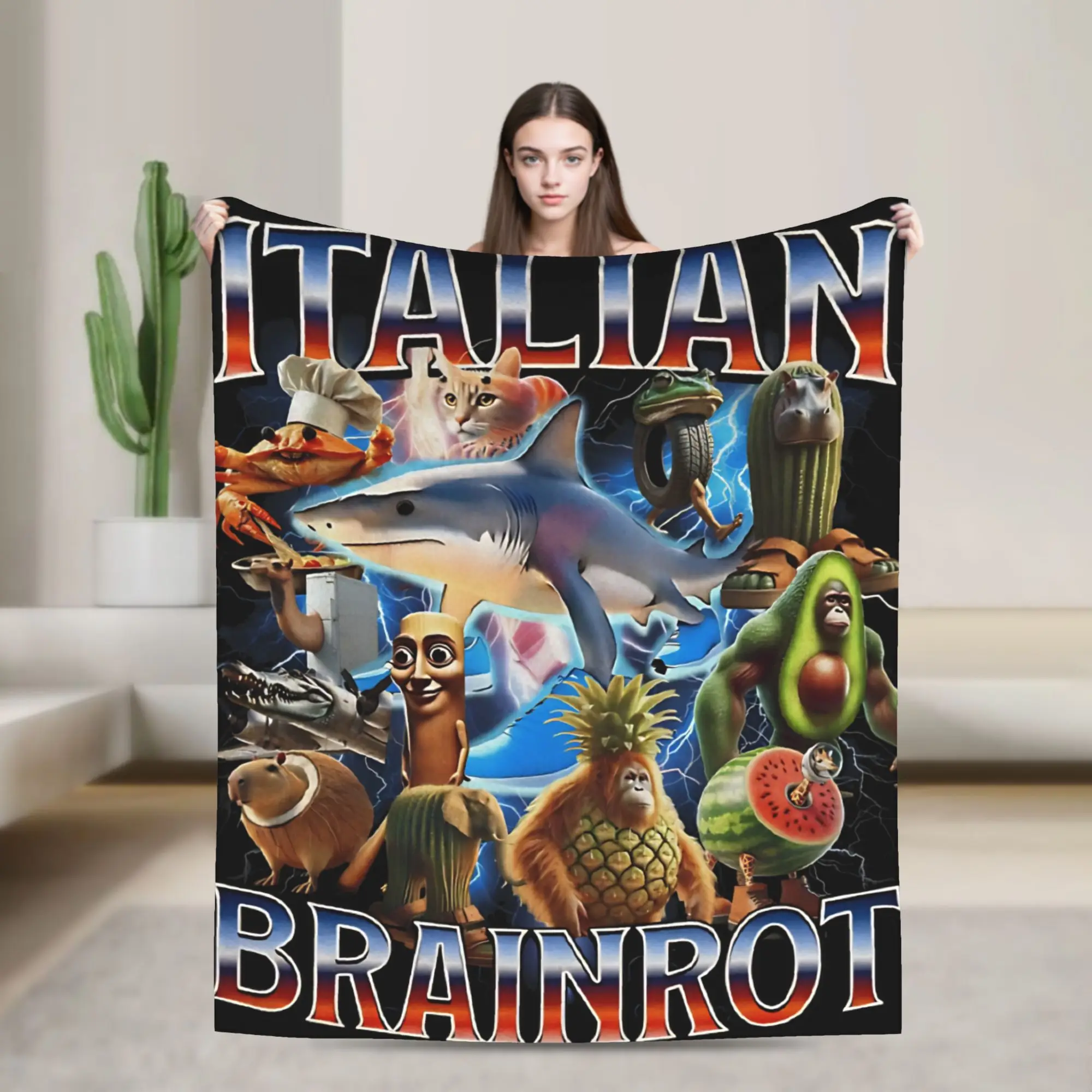 Funny Italian Brainrot Memes Soft Blankets Picnic Plush Throw Blanket Comfortable Living Room Flannel Bedspread Sofa Bed Cover
Funny Italian Brainrot Memes Soft Blankets Picnic Plush Throw Blanket Comfortable Living Room Flannel Bedspread Sofa Bed Cover