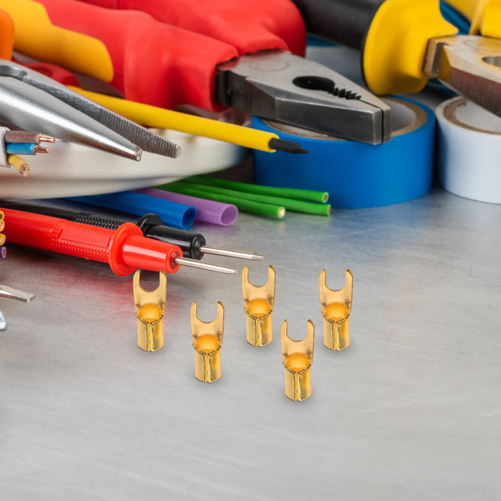 10Pcs U-Type Car Audio Terminal Connectors Heavy Duty Fork Spade Terminals for Speakers Amplifiers Corrosion-Resistant Secure
10Pcs U-Type Car Audio Terminal Connectors Heavy Duty Fork Spade Terminals for Speakers Amplifiers Corrosion-Resistant Secure