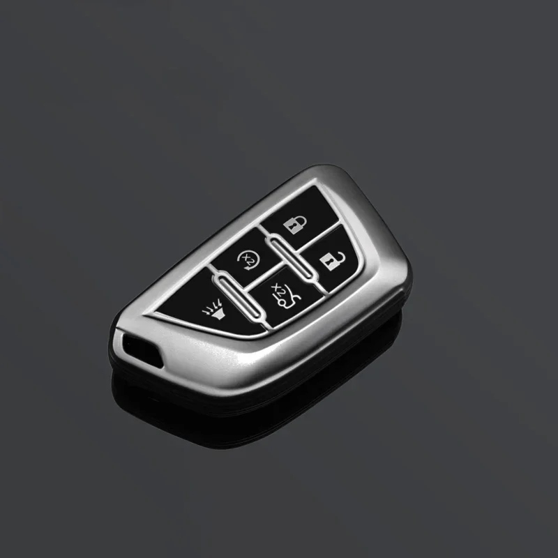 Grey Car Key Cover Case For Cadillac Escalade CTS XTS ATS ATS-L XLS SRX 2015 5Button 28T CTS-V XT5 CT6 Protect Shell
Grey Car Key Cover Case For Cadillac Escalade CTS XTS ATS ATS-L XLS SRX 2015 5Button 28T CTS-V XT5 CT6 Protect Shell