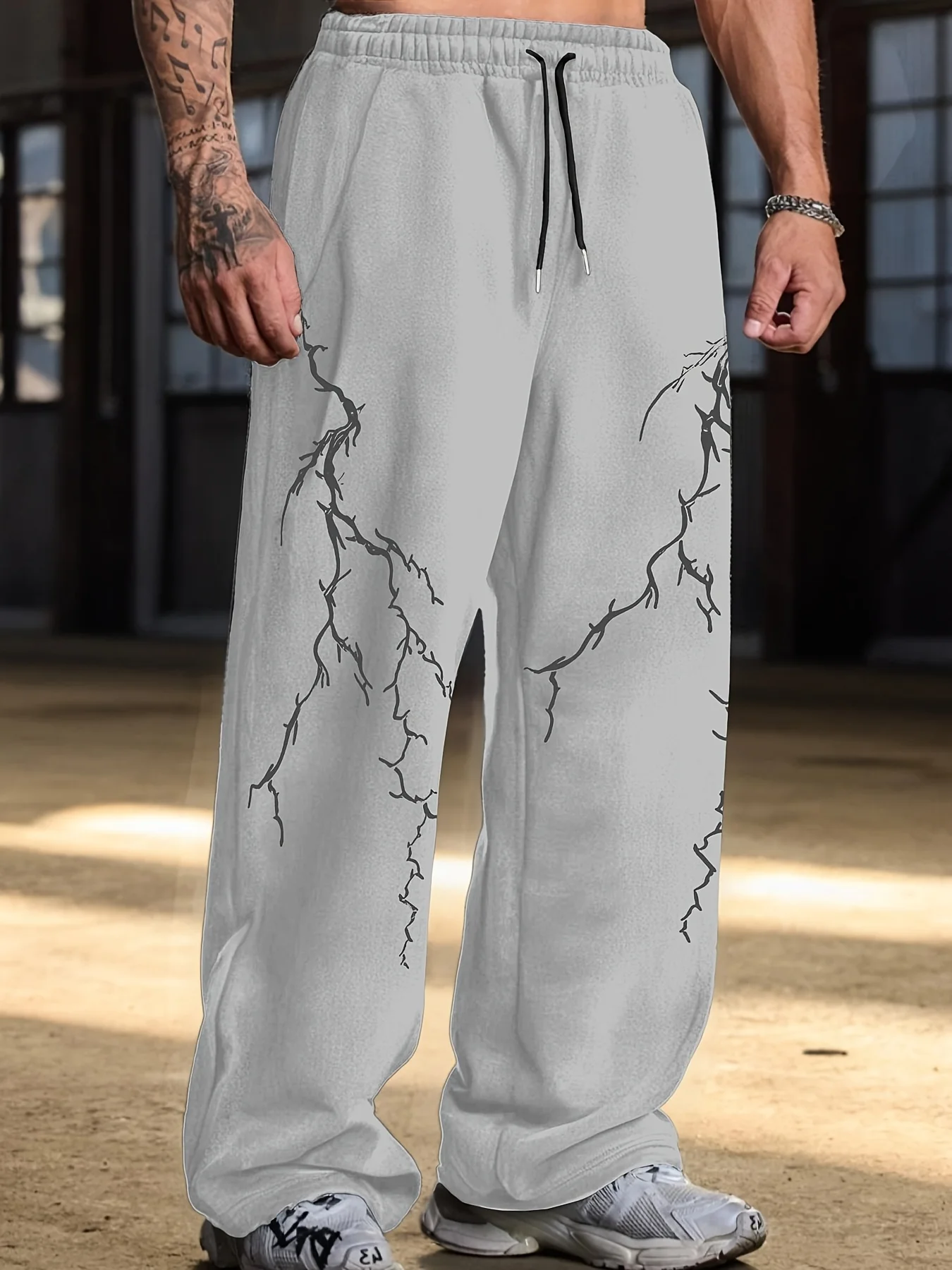 Lightning Print Elastic Waist Sweatpants with Stretchy Retro Casual Style Are The Perfect Bottoms for Fashion Lovers.
Lightning Print Elastic Waist Sweatpants with Stretchy Retro Casual Style Are The Perfect Bottoms for Fashion Lovers.