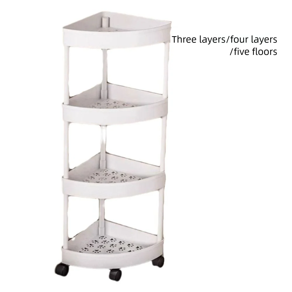 High Quality 3/4/5 Tier Rolling Storage Cart Triangle Floor Standing Storage Rack Space Saving Storage Rack Snack Holder Kitchen
High Quality 3/4/5 Tier Rolling Storage Cart Triangle Floor Standing Storage Rack Space Saving Storage Rack Snack Holder Kitchen