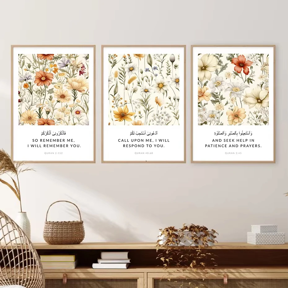 Bohemian Style Flowers Warm Colors Arabic Islamic Posters Kindergarten Muslim Wall Art Canvas Painting Pictures Beautiful Room
Bohemian Style Flowers Warm Colors Arabic Islamic Posters Kindergarten Muslim Wall Art Canvas Painting Pictures Beautiful Room