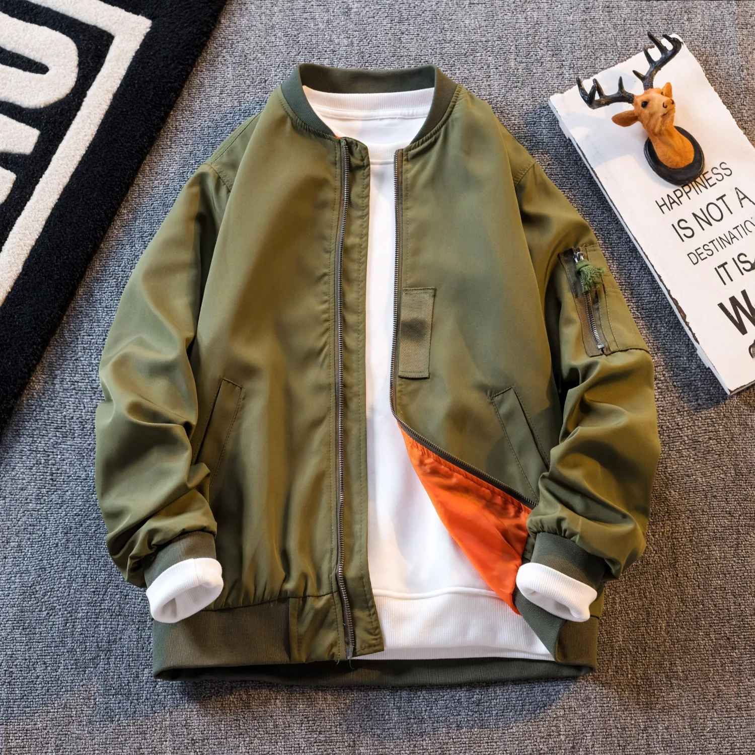 New Men's Green Baseball Jacket M-6XL Hot Selling Harajuku High Street Black Sports Jacket Fashionable Men's Uniform Top 2025
New Men's Green Baseball Jacket M-6XL Hot Selling Harajuku High Street Black Sports Jacket Fashionable Men's Uniform Top 2025
