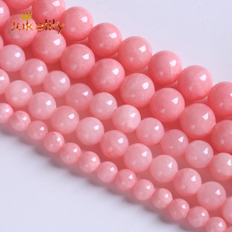 Natural Pink Angelite Jades Stone Beads Round Loose Beads For DIY Jewelry Making Bracelets Necklaces Accessories 6 8 10 12mm 15"
Natural Pink Angelite Jades Stone Beads Round Loose Beads For DIY Jewelry Making Bracelets Necklaces Accessories 6 8 10 12mm 15"