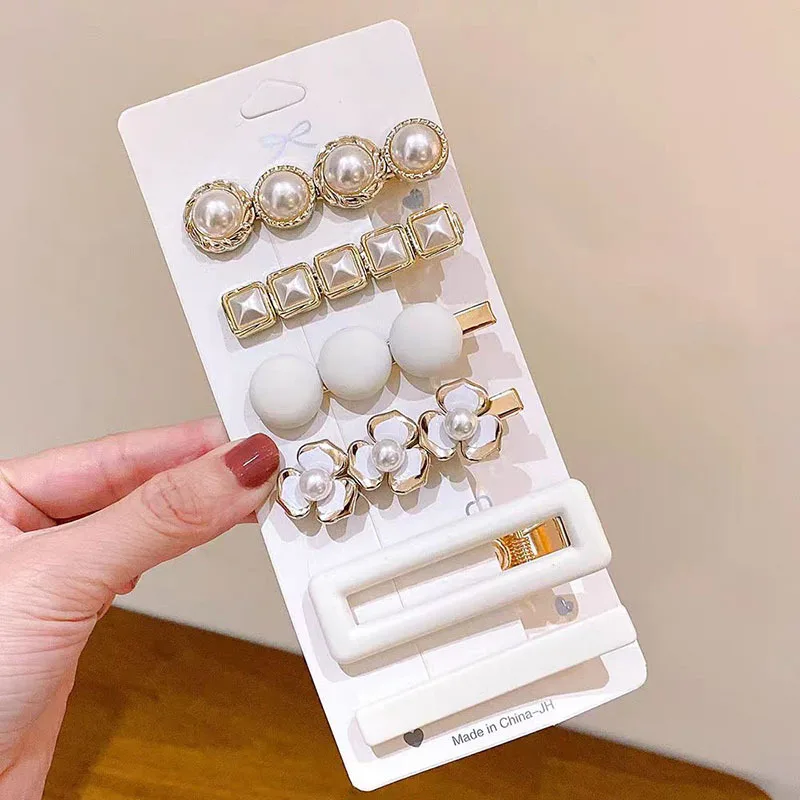 6pcs Sweet Rhinestone Pearl Hair Clips For Women Fashion Jewelry Hair Accessories Pearl Hair Pins Metal Barrettes Girls Gift
6pcs Sweet Rhinestone Pearl Hair Clips For Women Fashion Jewelry Hair Accessories Pearl Hair Pins Metal Barrettes Girls Gift