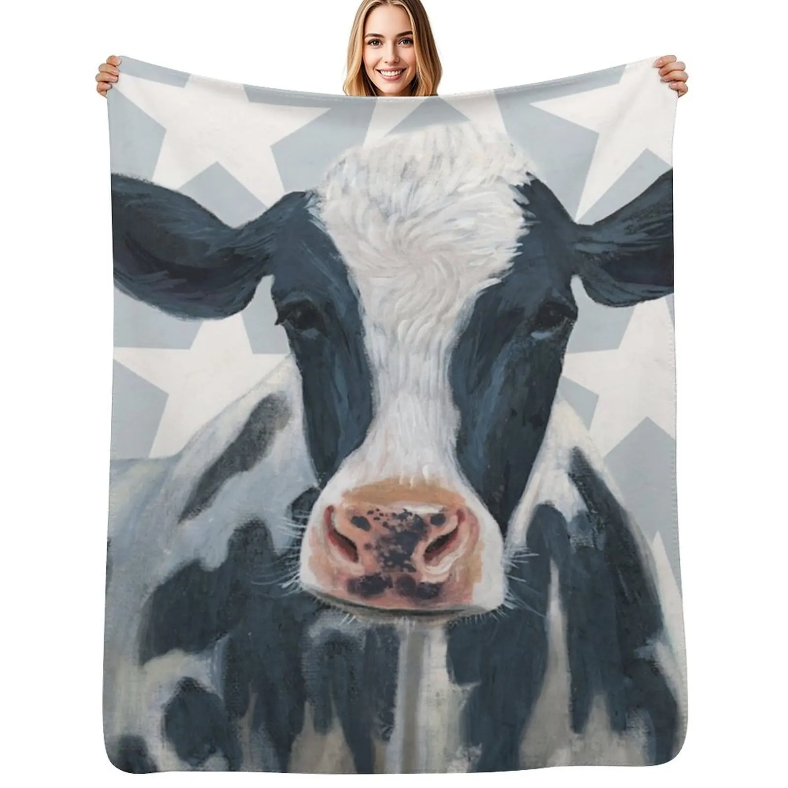 Patriotic Farm Cute Cow Pet Animal Lover Throw Blanket Soft Comfort Blanket for Reading Watching TV
Patriotic Farm Cute Cow Pet Animal Lover Throw Blanket Soft Comfort Blanket for Reading Watching TV