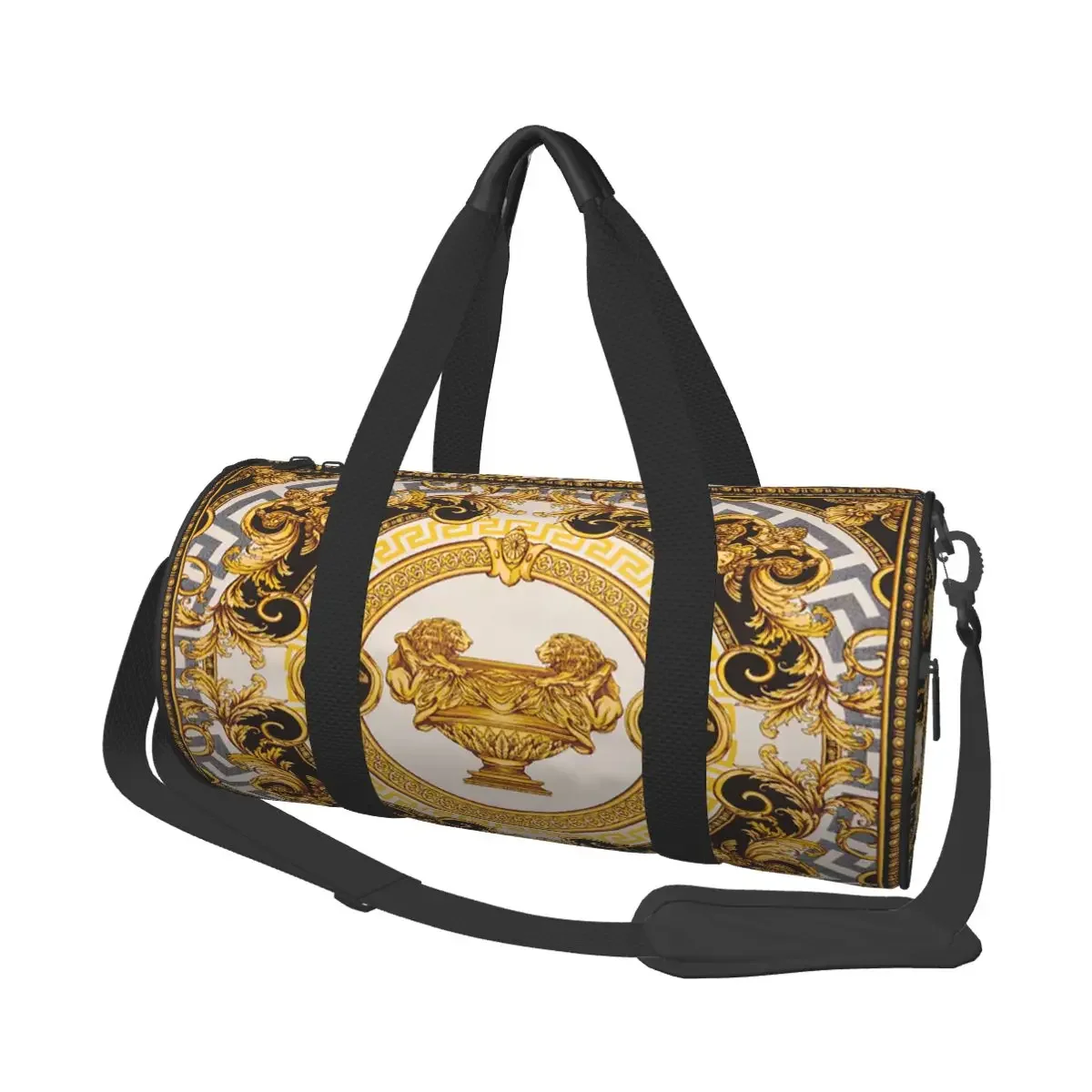 Decorative Golden Medallion Baroque Large Duffle Gym Bag Multi-Functional Duffle Travel Bags Handbags Fitness bag
Decorative Golden Medallion Baroque Large Duffle Gym Bag Multi-Functional Duffle Travel Bags Handbags Fitness bag