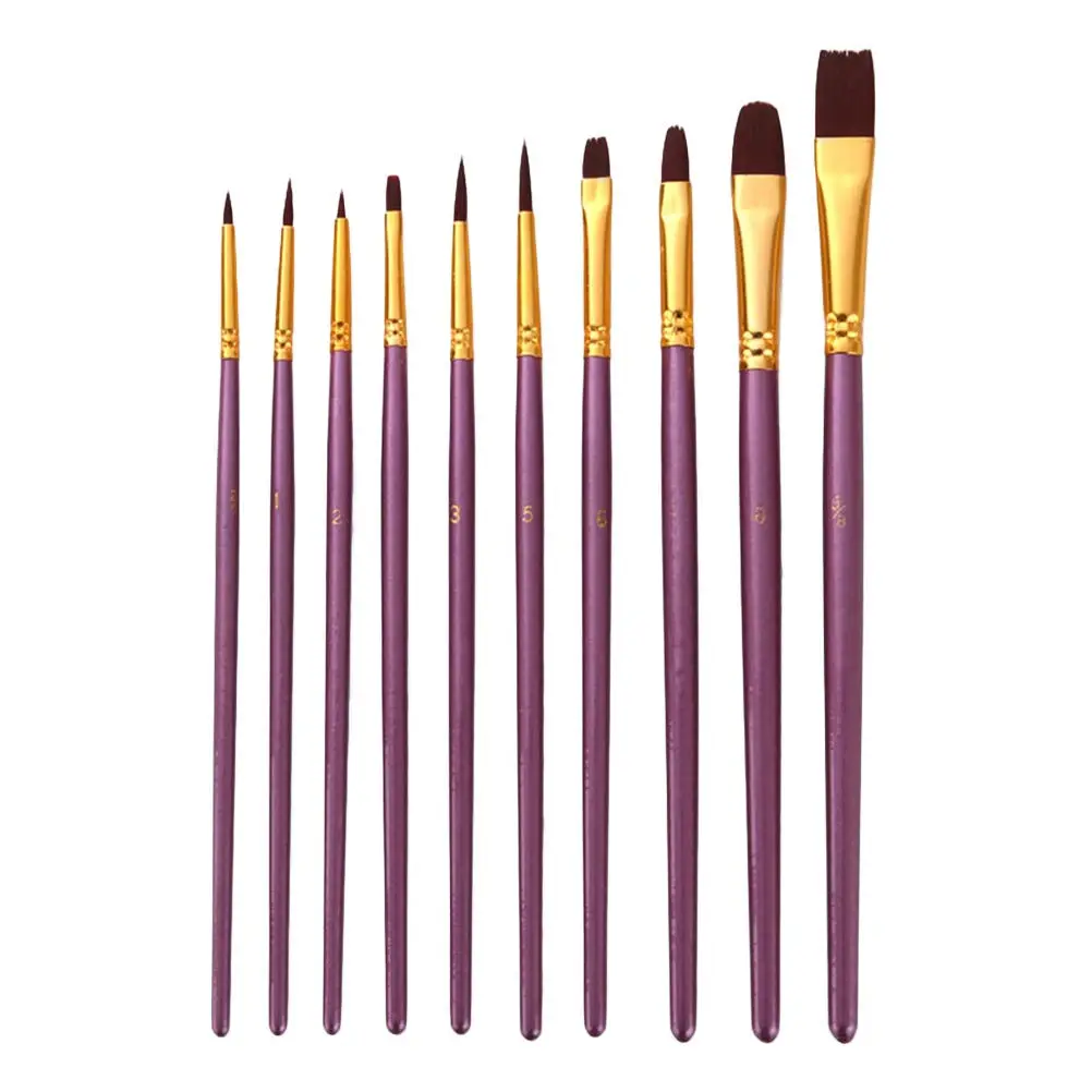 10Pcs Painting Pen Kit Nylon Hair Brushes for Acrylic Watercolor Oil Gouache Kids Beginners Artists Lightweight Travel Friendly
10Pcs Painting Pen Kit Nylon Hair Brushes for Acrylic Watercolor Oil Gouache Kids Beginners Artists Lightweight Travel Friendly