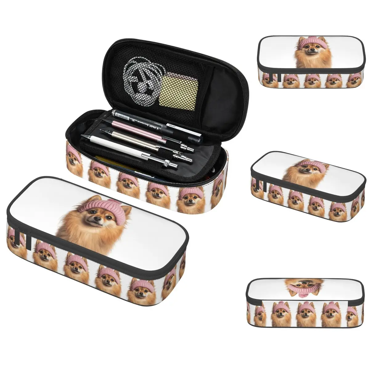 Cozy Pomeranian Dog Wearing Pink Winter Hat Trendy Animal Pencil Case Pen Box Pencil Bag Stationery Supplies Pen Holder Bag
Cozy Pomeranian Dog Wearing Pink Winter Hat Trendy Animal Pencil Case Pen Box Pencil Bag Stationery Supplies Pen Holder Bag