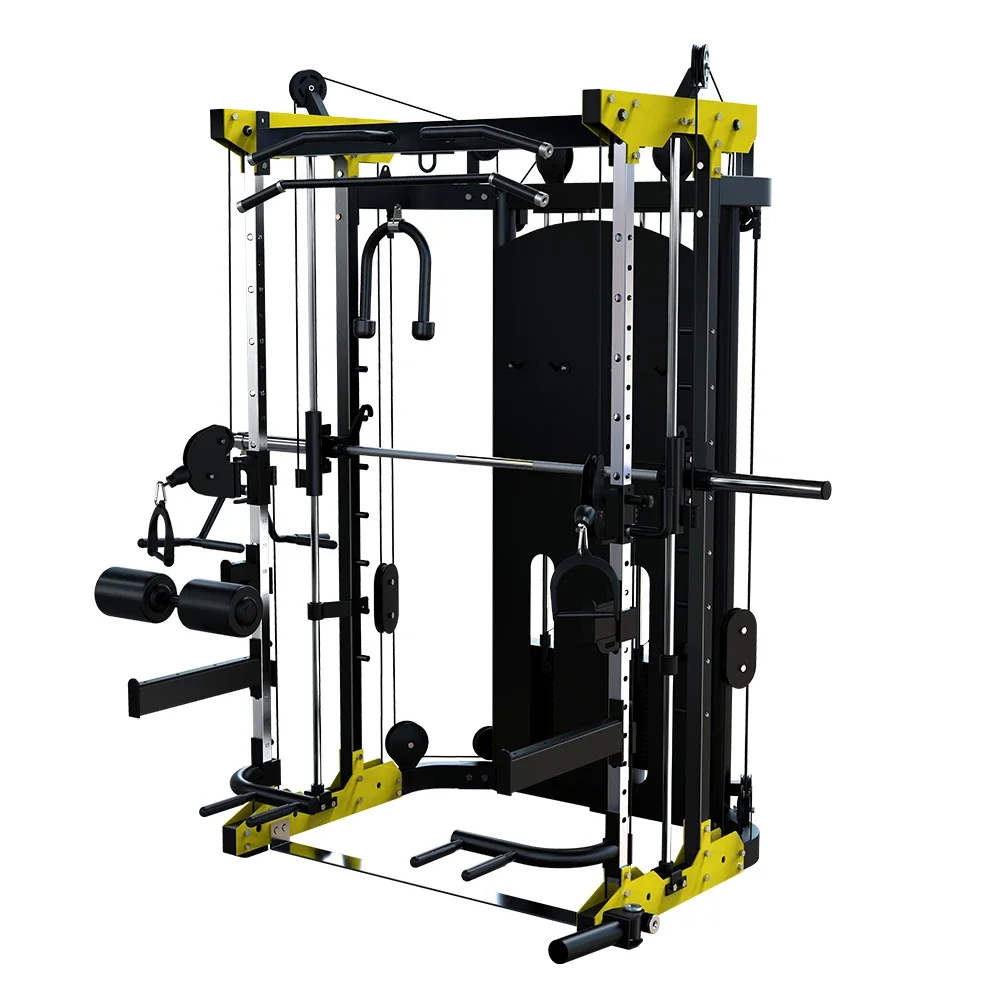 3D Smith Machine Multifunctional Cable Crossover Squat Rack Commercial Fitness Rack
3D Smith Machine Multifunctional Cable Crossover Squat Rack Commercial Fitness Rack