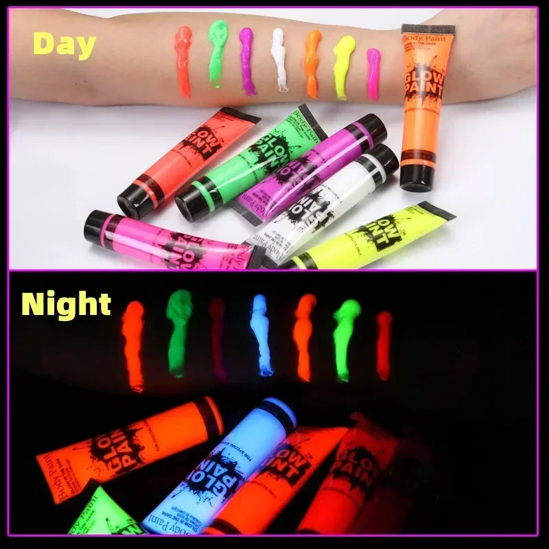 10ml body art painting Christmas decoration paint Cosplay night luminous painting fluorescent face painting festival party props
10ml body art painting Christmas decoration paint Cosplay night luminous painting fluorescent face painting festival party props
