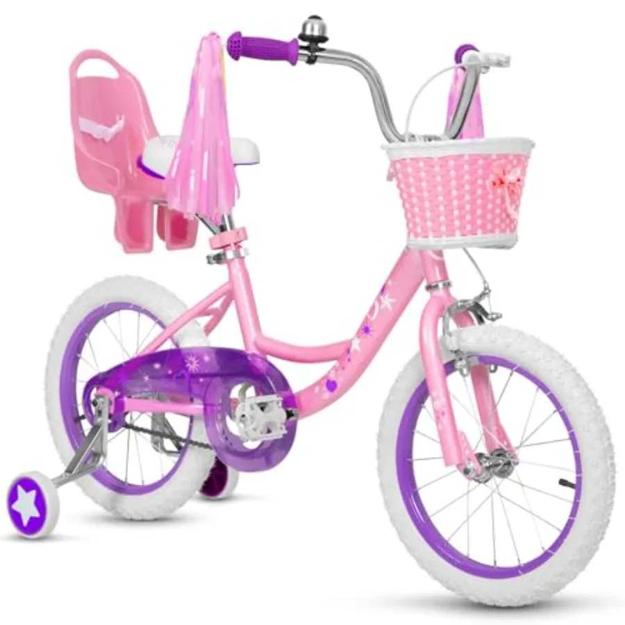 bike for 3-12 years old, 20-inch steel frame, multiple colors, includes streamers, front basket and doll seat, coaster brake sa
bike for 3-12 years old, 20-inch steel frame, multiple colors, includes streamers, front basket and doll seat, coaster brake sa