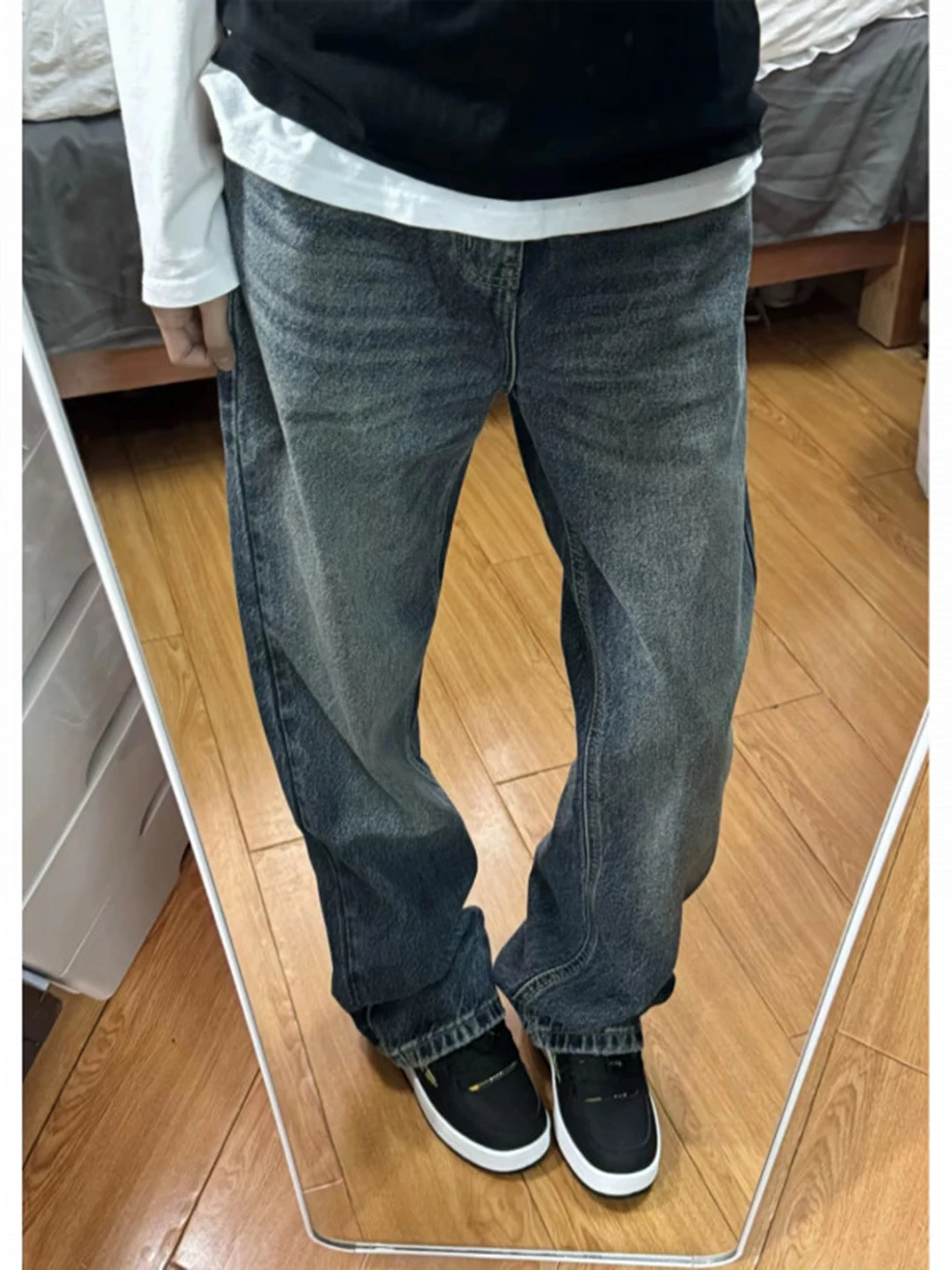 Deep Blue Fce Lined Thiened Casual Men's Jeans Bell Bot Straight Leg Comfortable Warm Winter Trousers
Deep Blue Fce Lined Thiened Casual Men's Jeans Bell Bot Straight Leg Comfortable Warm Winter Trousers