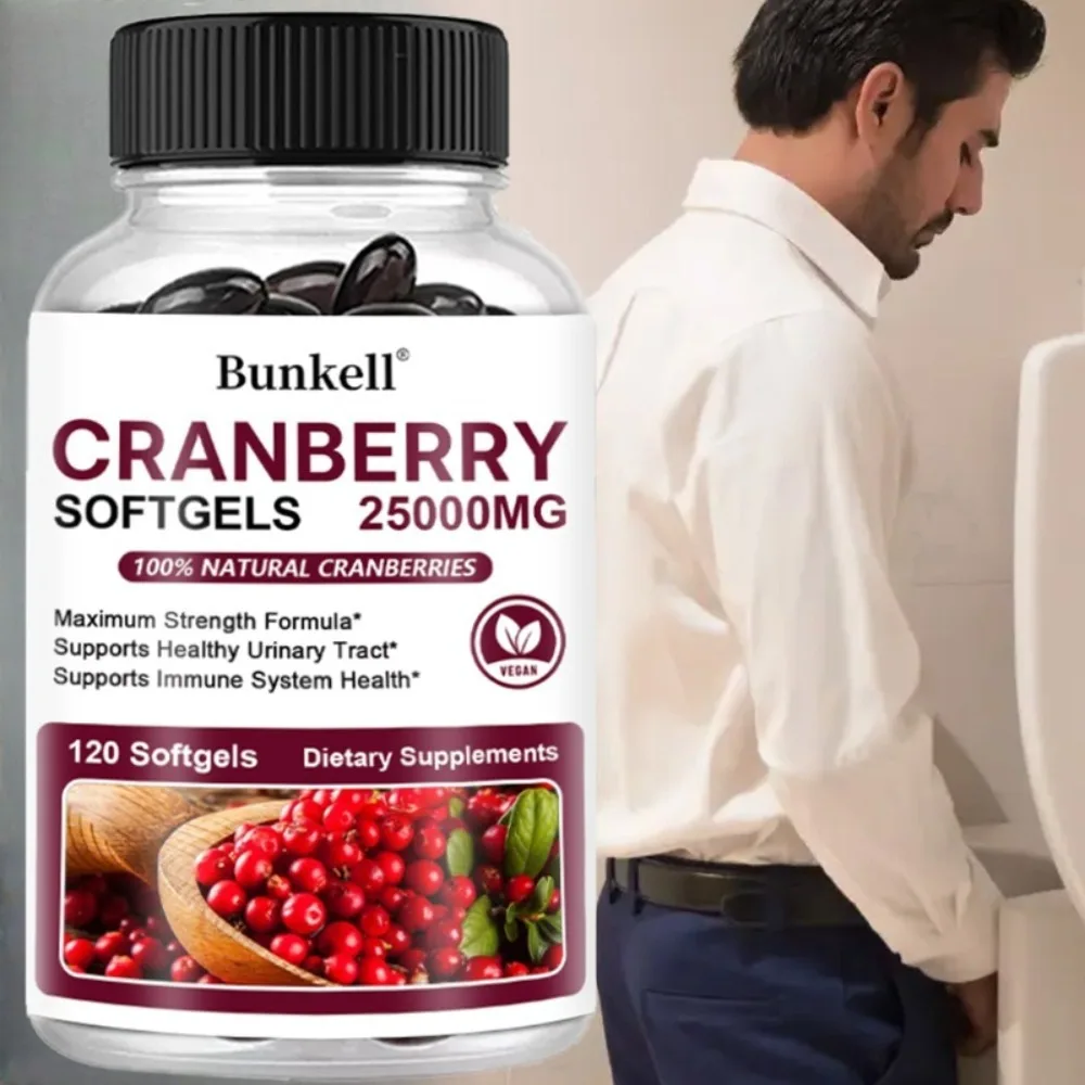 Cranberry Softgels, 25,000 Mg, Potent Formula, Support Urinary Tract Health, Support Healthy Immune System, 120 Capsules
Cranberry Softgels, 25,000 Mg, Potent Formula, Support Urinary Tract Health, Support Healthy Immune System, 120 Capsules