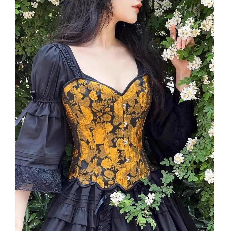 Oil Sunflower Paiting Floral Corset Vintage Shapewear Bustiers Overbust Bust Shaping Tank Tight Tops
Oil Sunflower Paiting Floral Corset Vintage Shapewear Bustiers Overbust Bust Shaping Tank Tight Tops