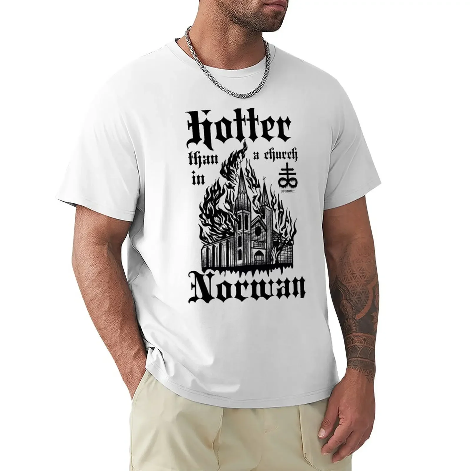 Hotter than a church in Norway T-Shirt aesthetic clothes shirts graphic tees plain white t shirts men
Hotter than a church in Norway T-Shirt aesthetic clothes shirts graphic tees plain white t shirts men