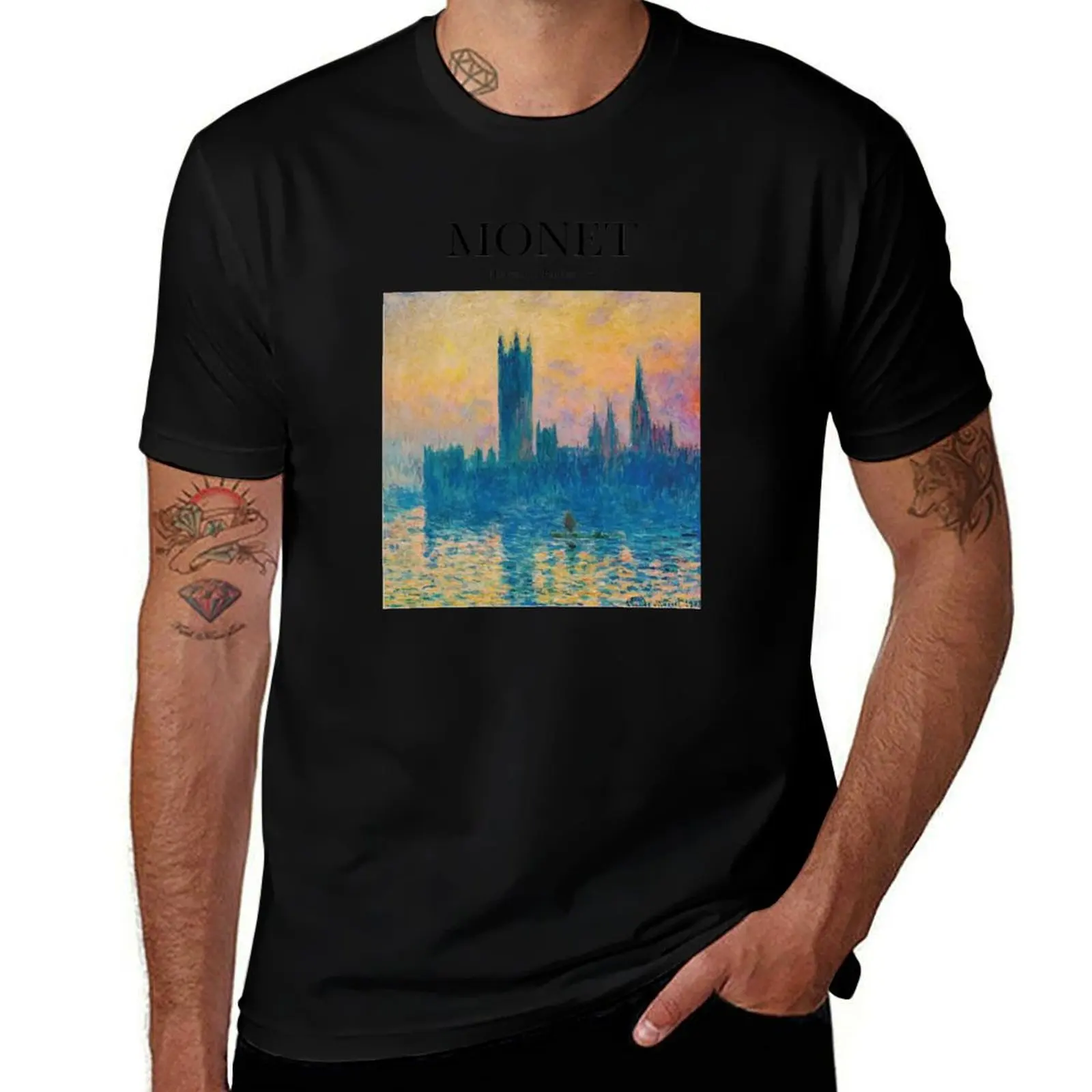 Monet - Houses of Parliament T-Shirt Relaxed Casual Short Sleeve Tee
Monet - Houses of Parliament T-Shirt Relaxed Casual Short Sleeve Tee